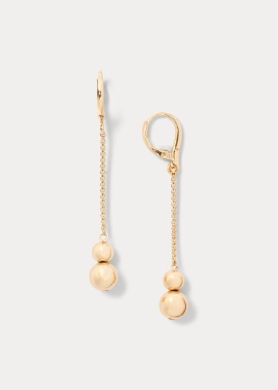 Pendientes Ralph Lauren Mujer Dorados - Finished Drop - WKDOU5923